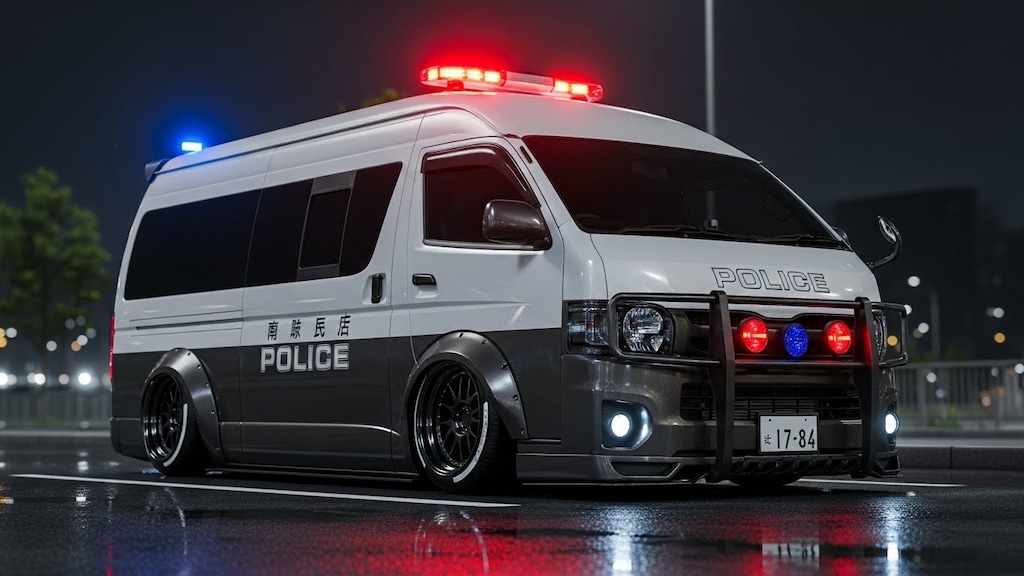 ハイエースパトカーのドリ車