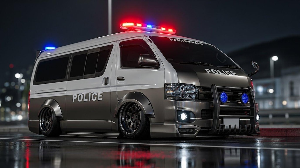 ハイエースパトカーのドリ車