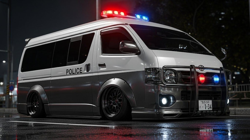 ハイエースパトカーのドリ車