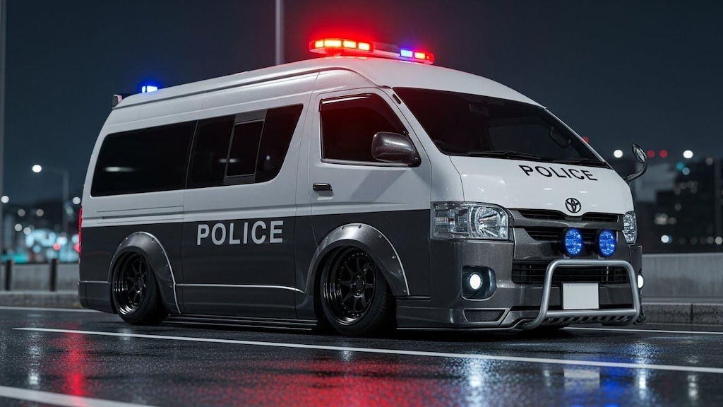 ハイエースパトカーのドリ車