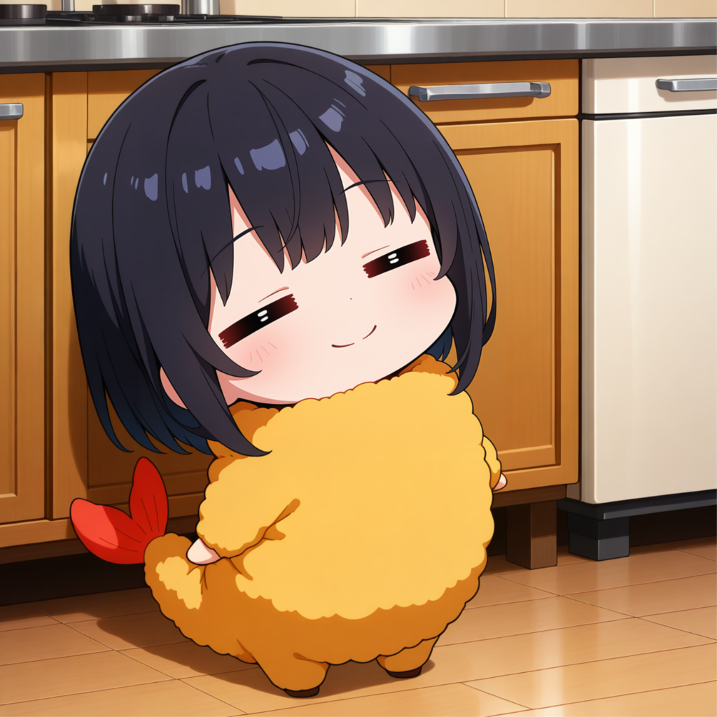 今晩はエビフライ？