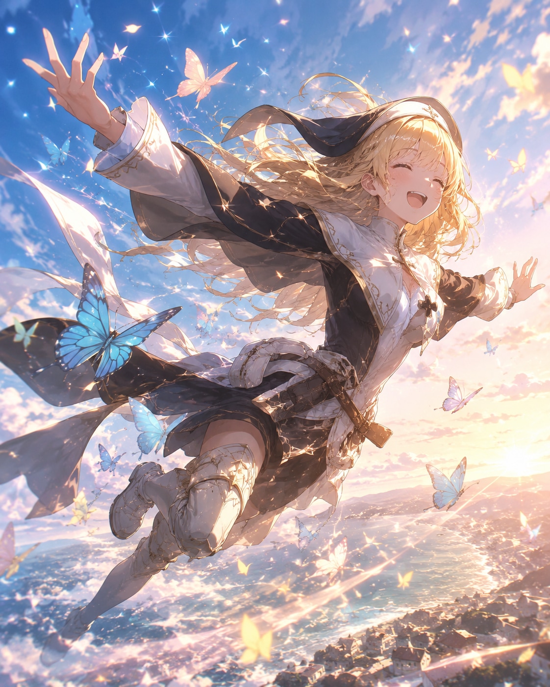 金髪　バタフライ