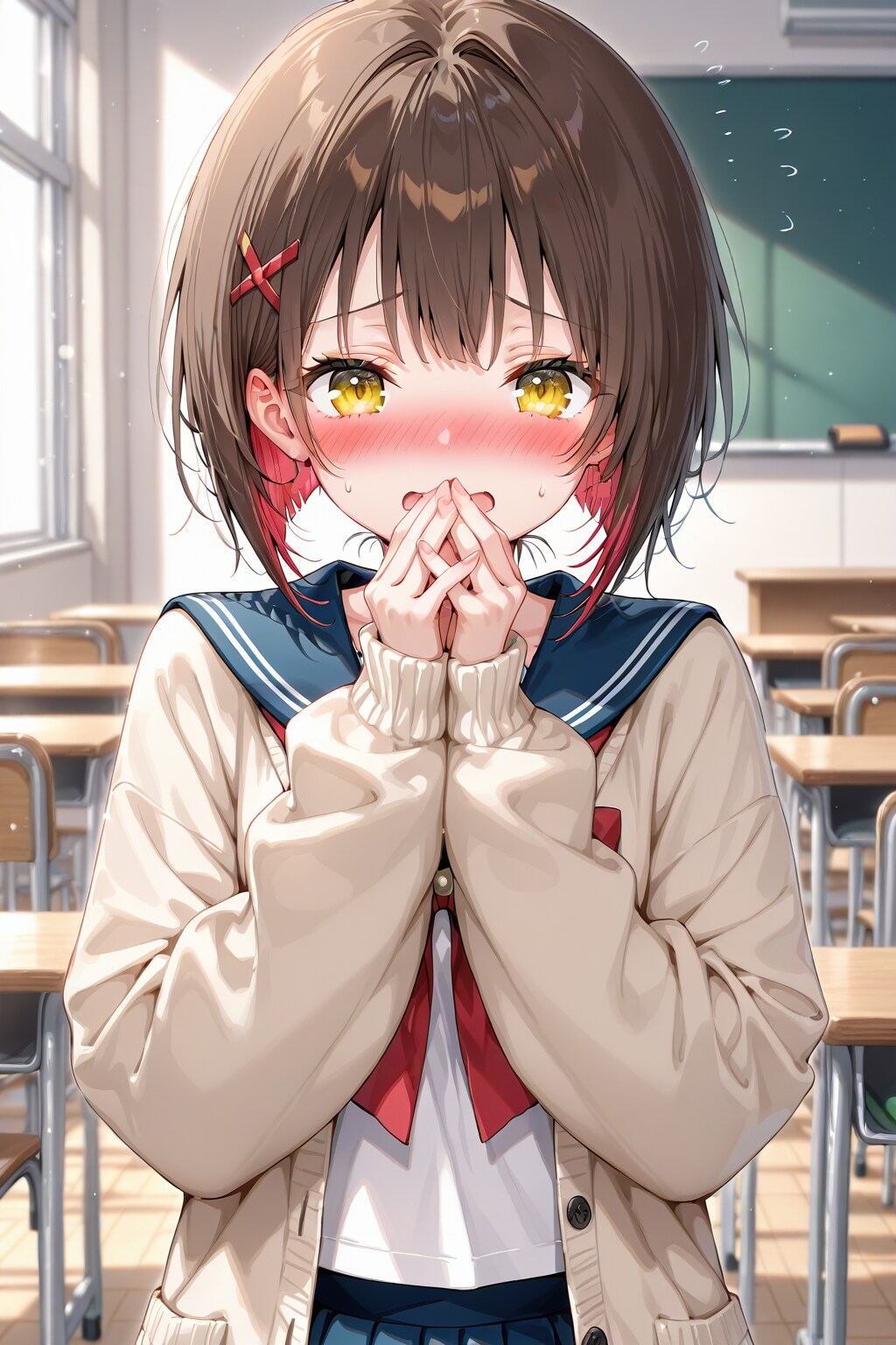 全然萌え袖にならない