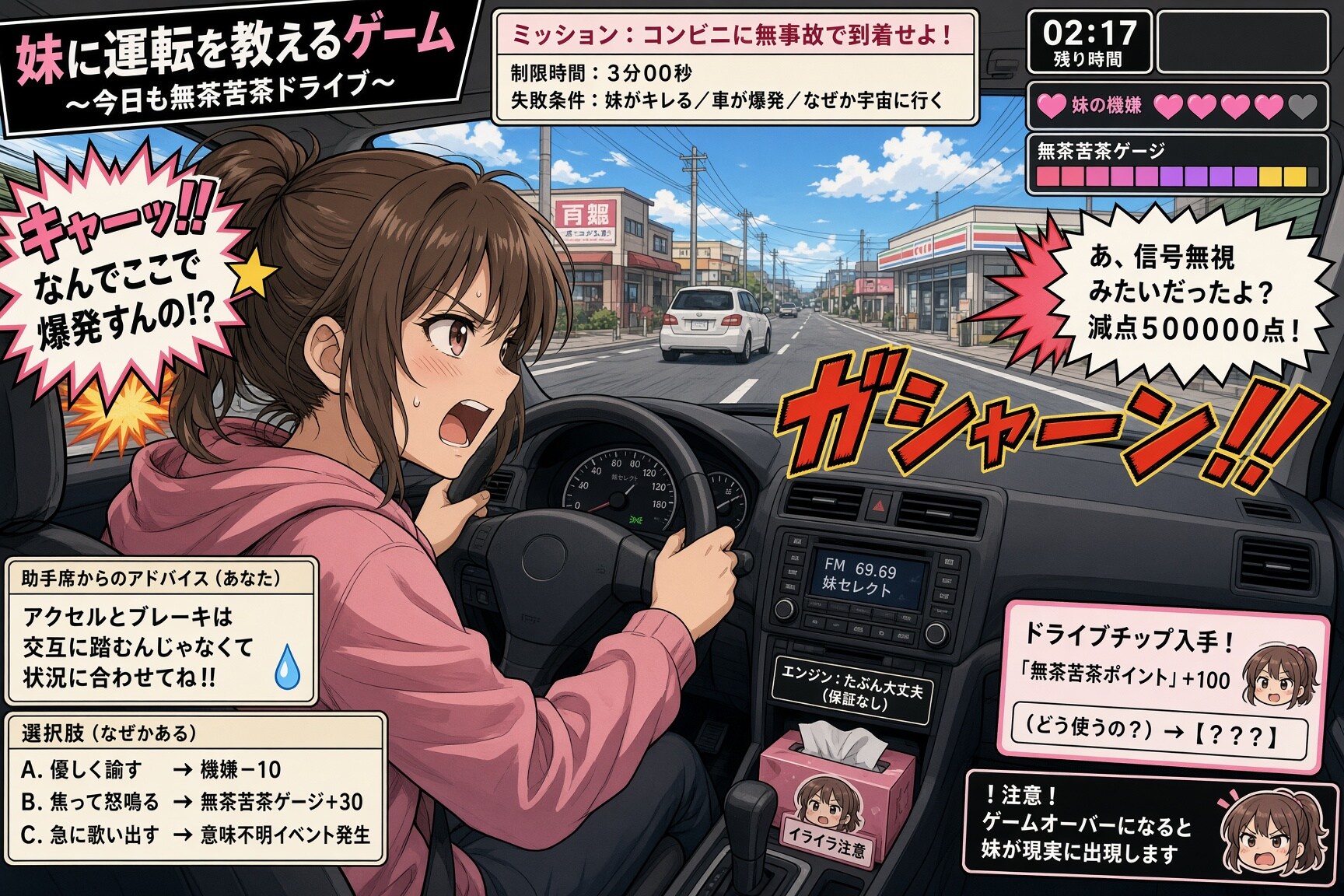 妹に運転を教える | の人気AIイラスト・グラビア