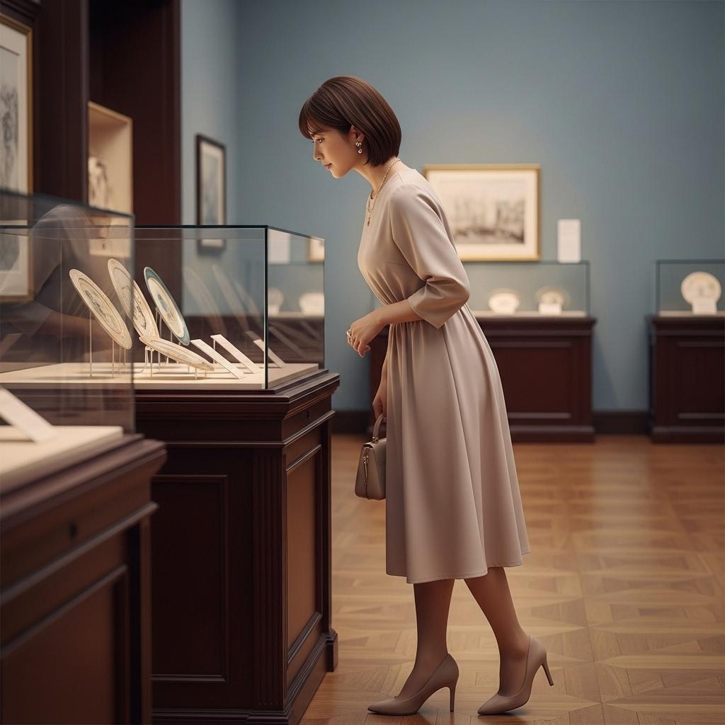 博物館で静かに、、、