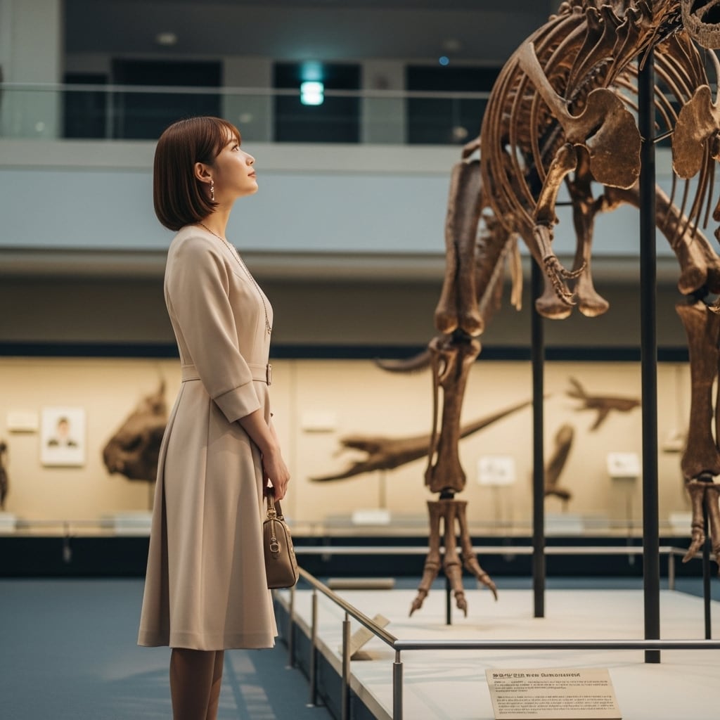博物館で静かに、、、