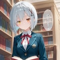 図書館の少女 2枚目