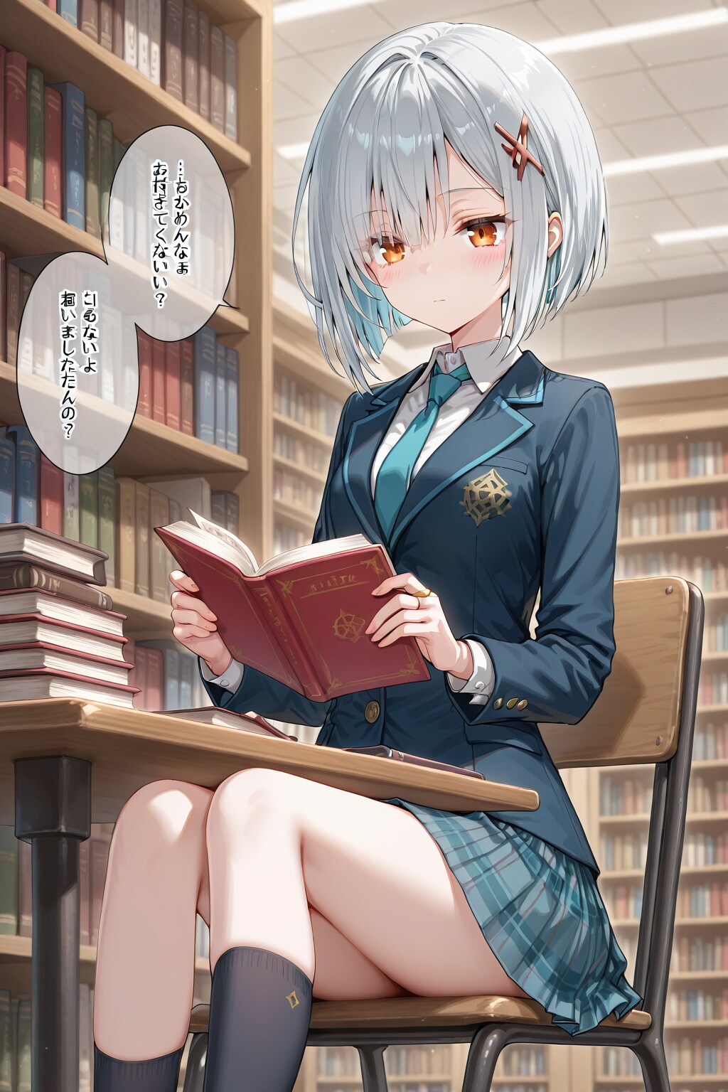 図書館の少女