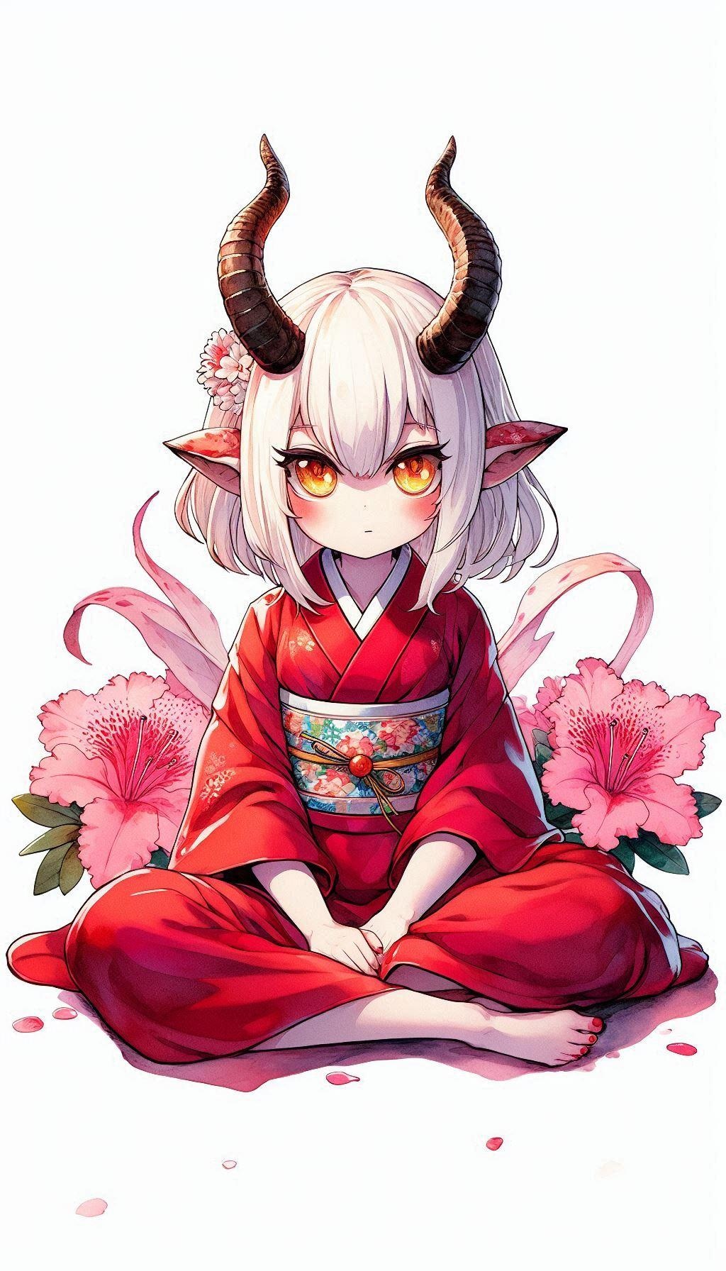 鬼子とツツジ