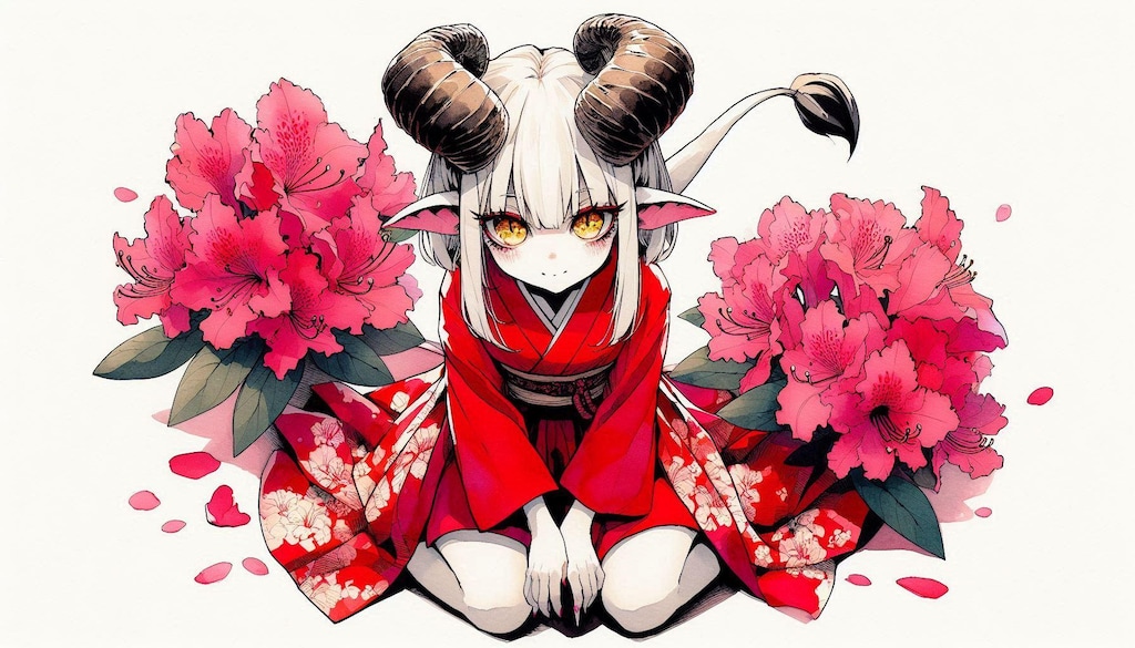 鬼子とツツジ