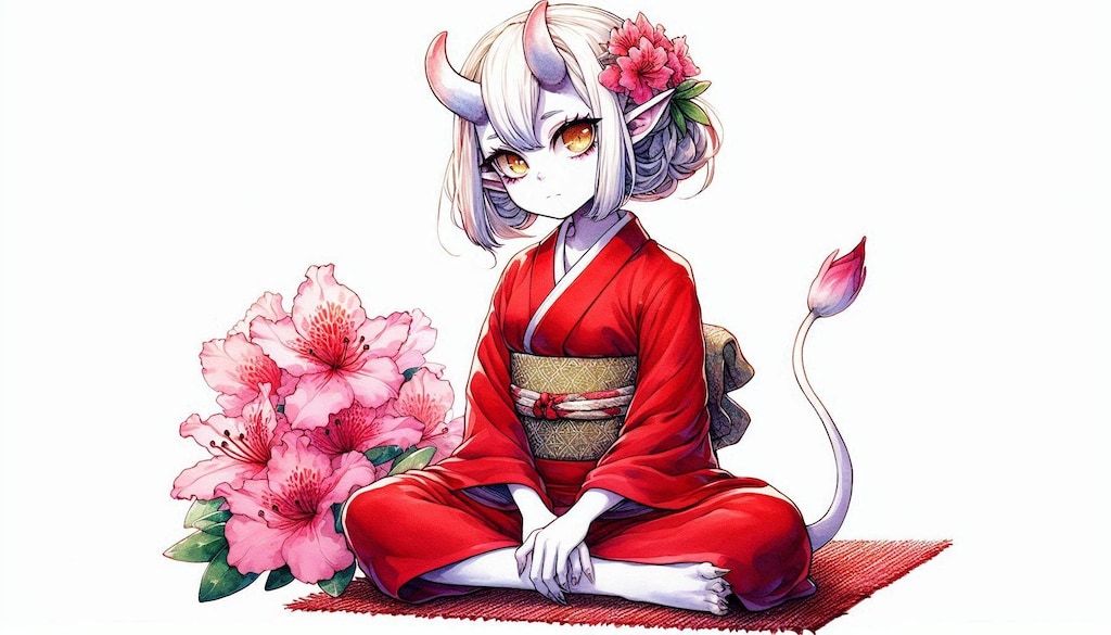 鬼子とツツジ