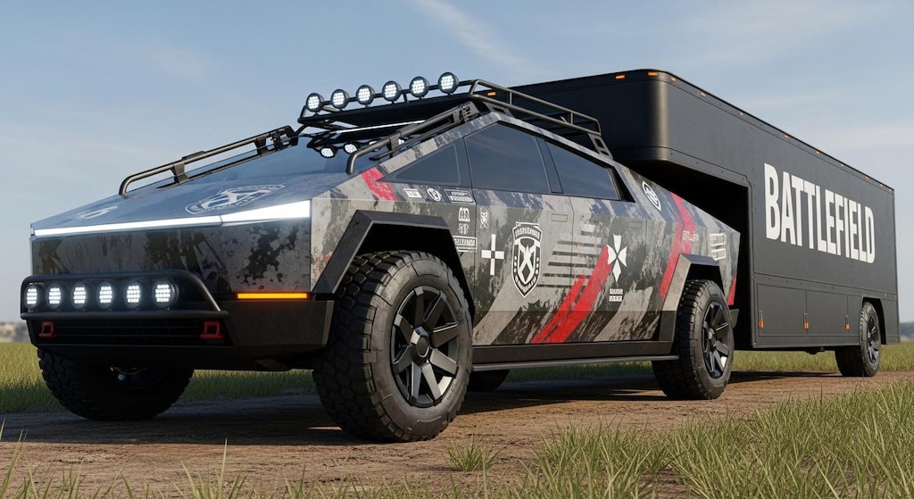 テスラサイバートラックバトルフィールド軍用車