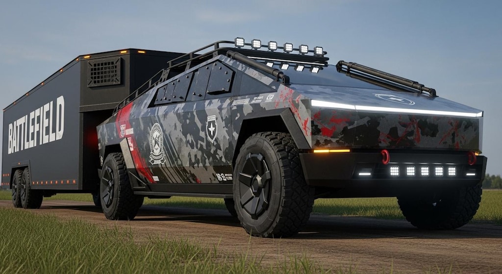 テスラサイバートラックバトルフィールド軍用車