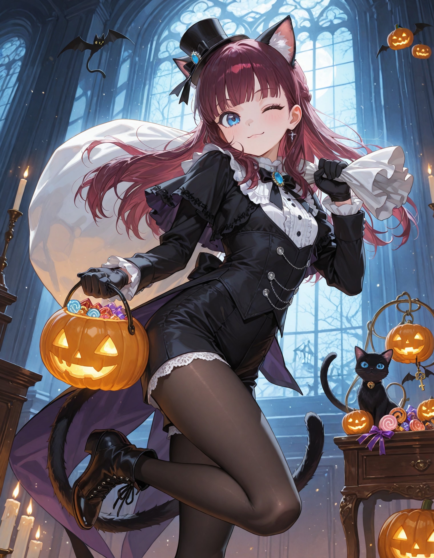 ハロウィン怪盗、参上！ | の人気AIイラスト・グラビア