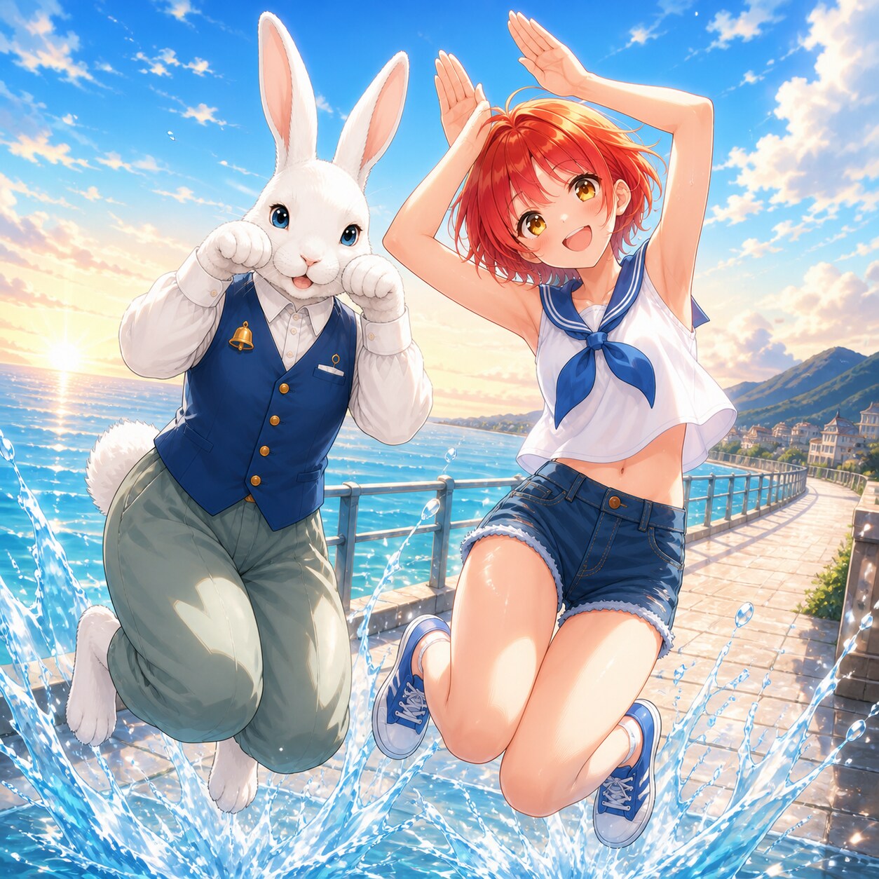 おはよウサギ（１１）ミミと秋津七海 GPTimages2.0 | の人気AIイラスト・グラビア