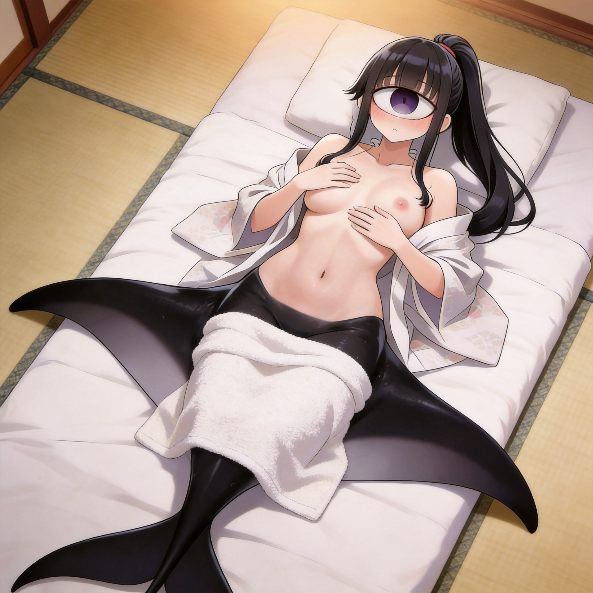 単眼人魚　お布団