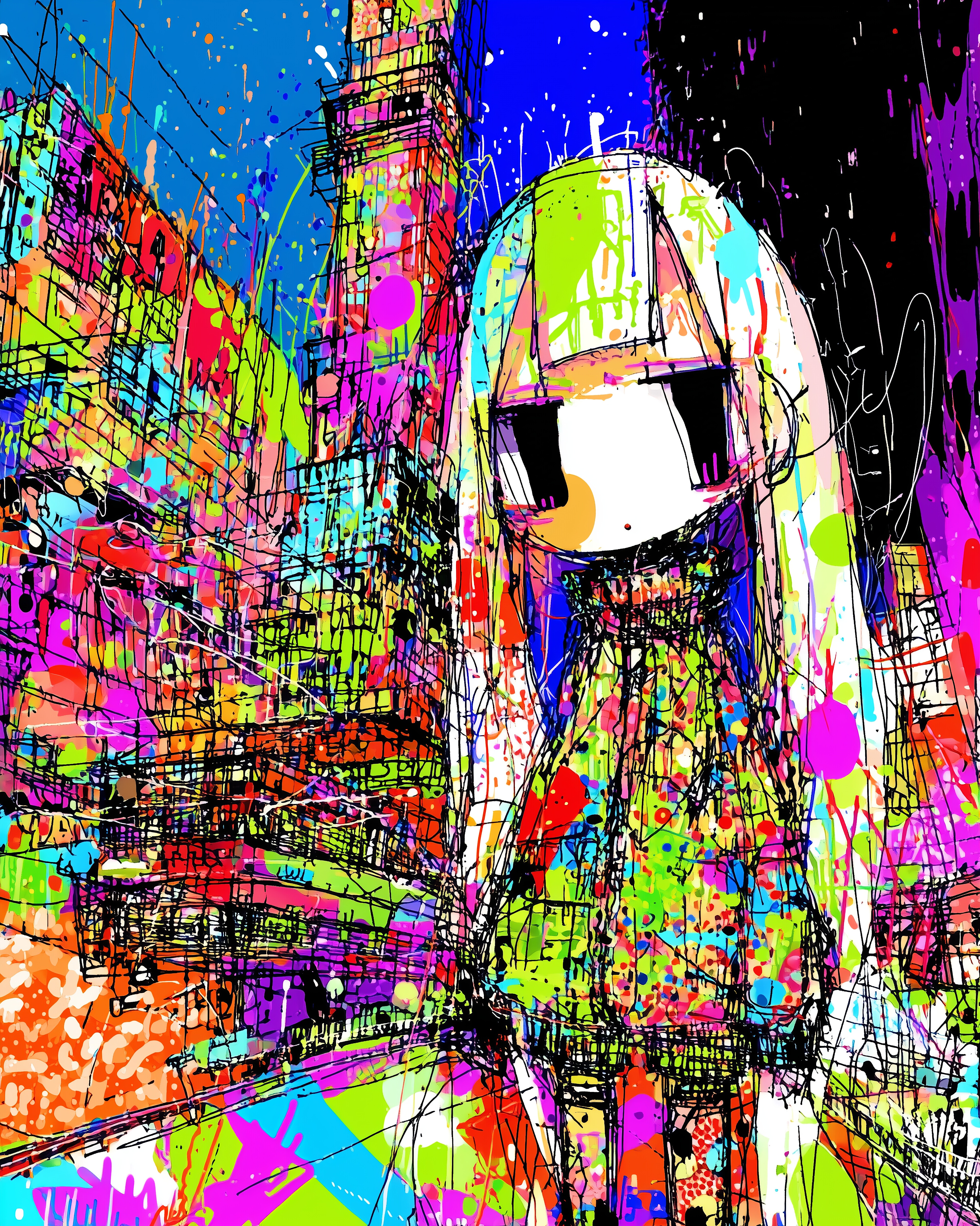 カラフル・コンクリート #20 | の人気AIイラスト・グラビア