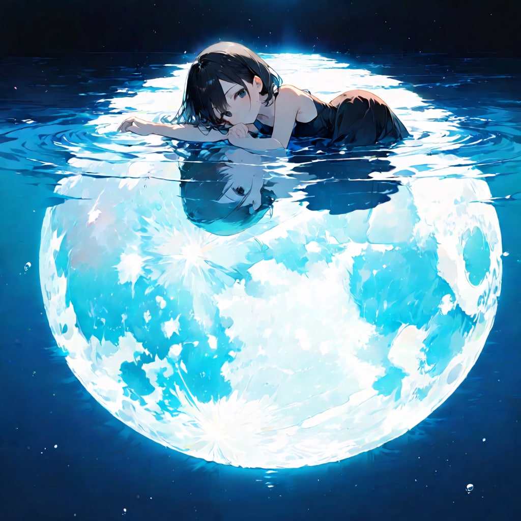 月に抱かれて