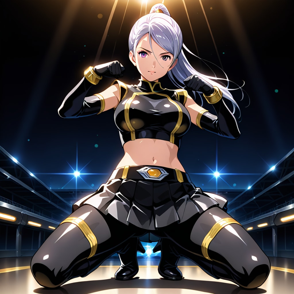 銀髪ファイター