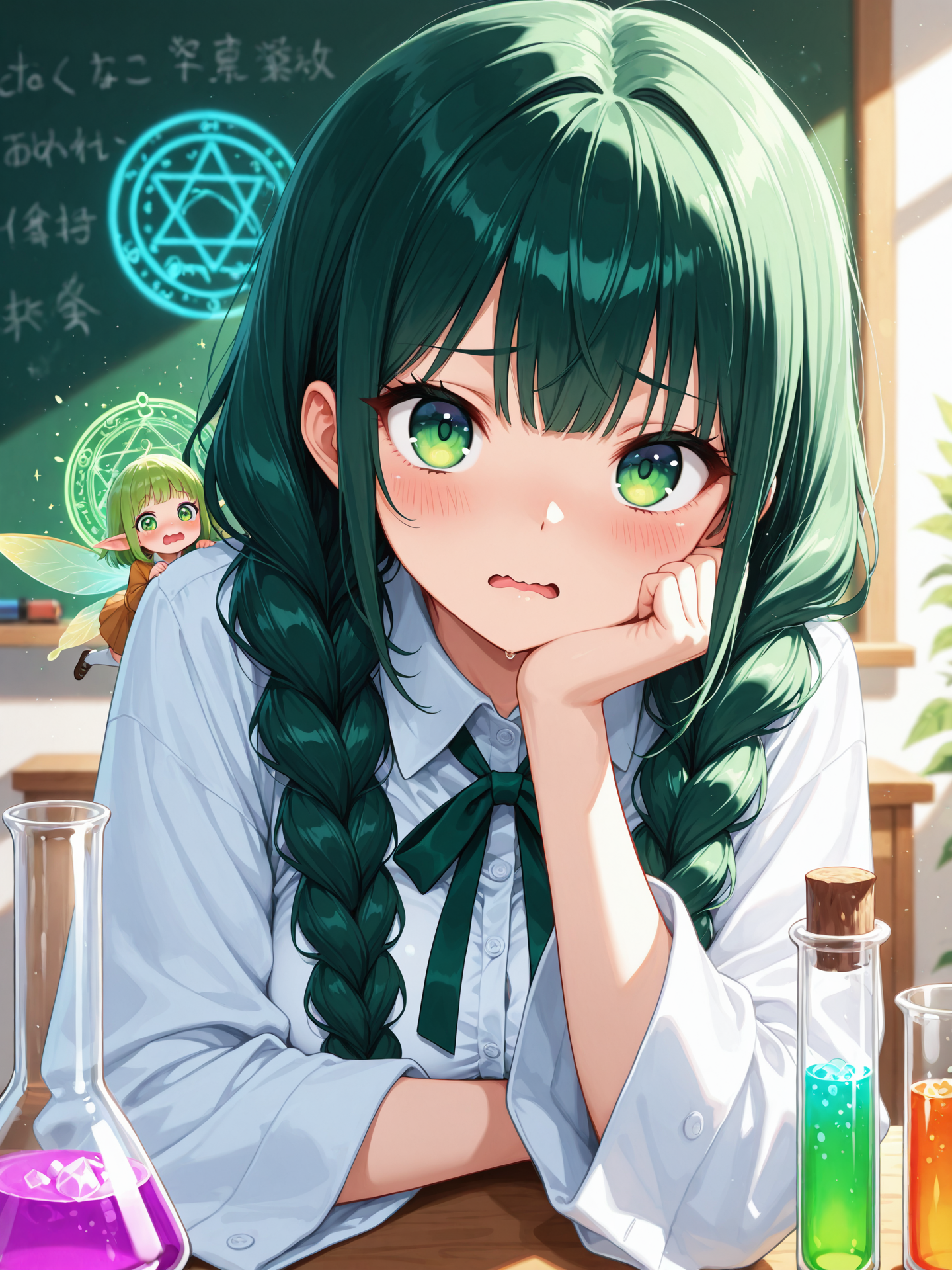 魔法研究室にて