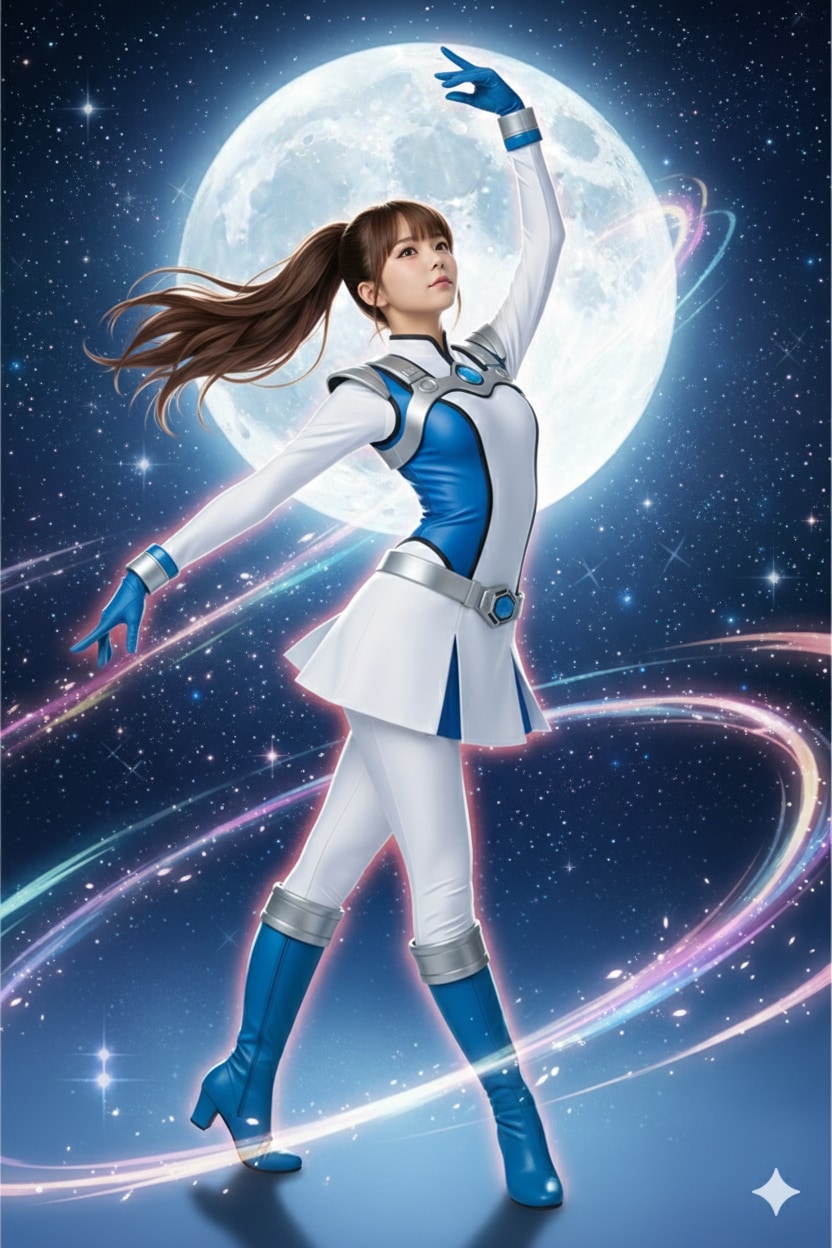 美少女戦士風な演出の戦隊ヒロイン