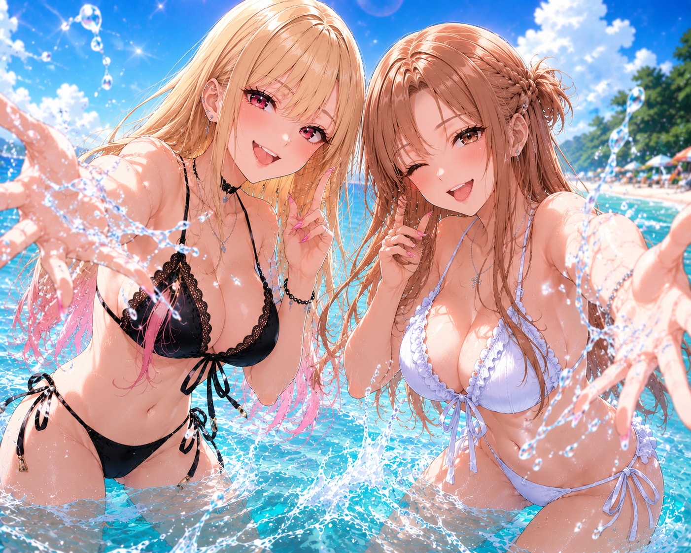 真夏のビーチ・フォトセッション
