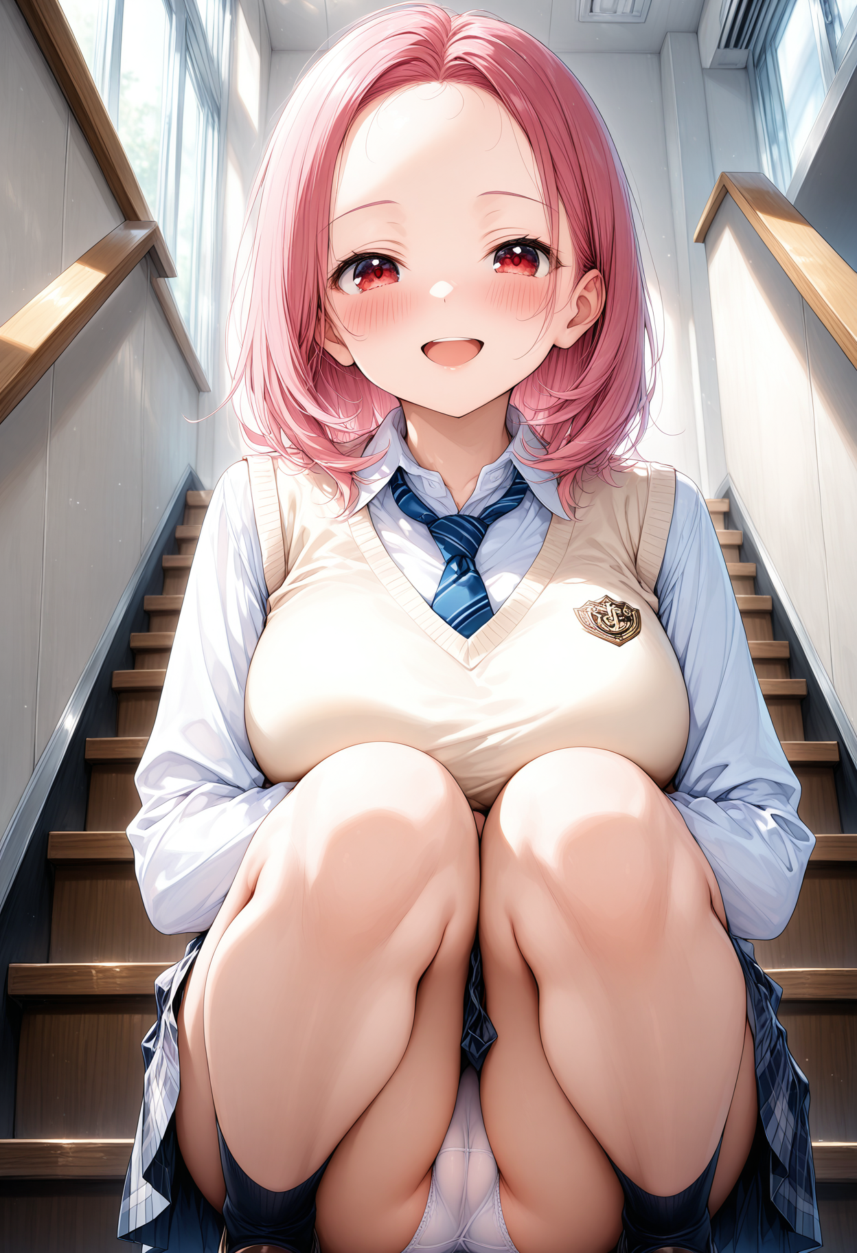 階段パンチラ