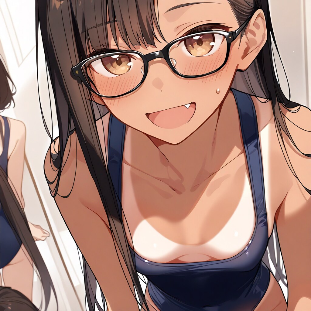 水着の日焼け跡