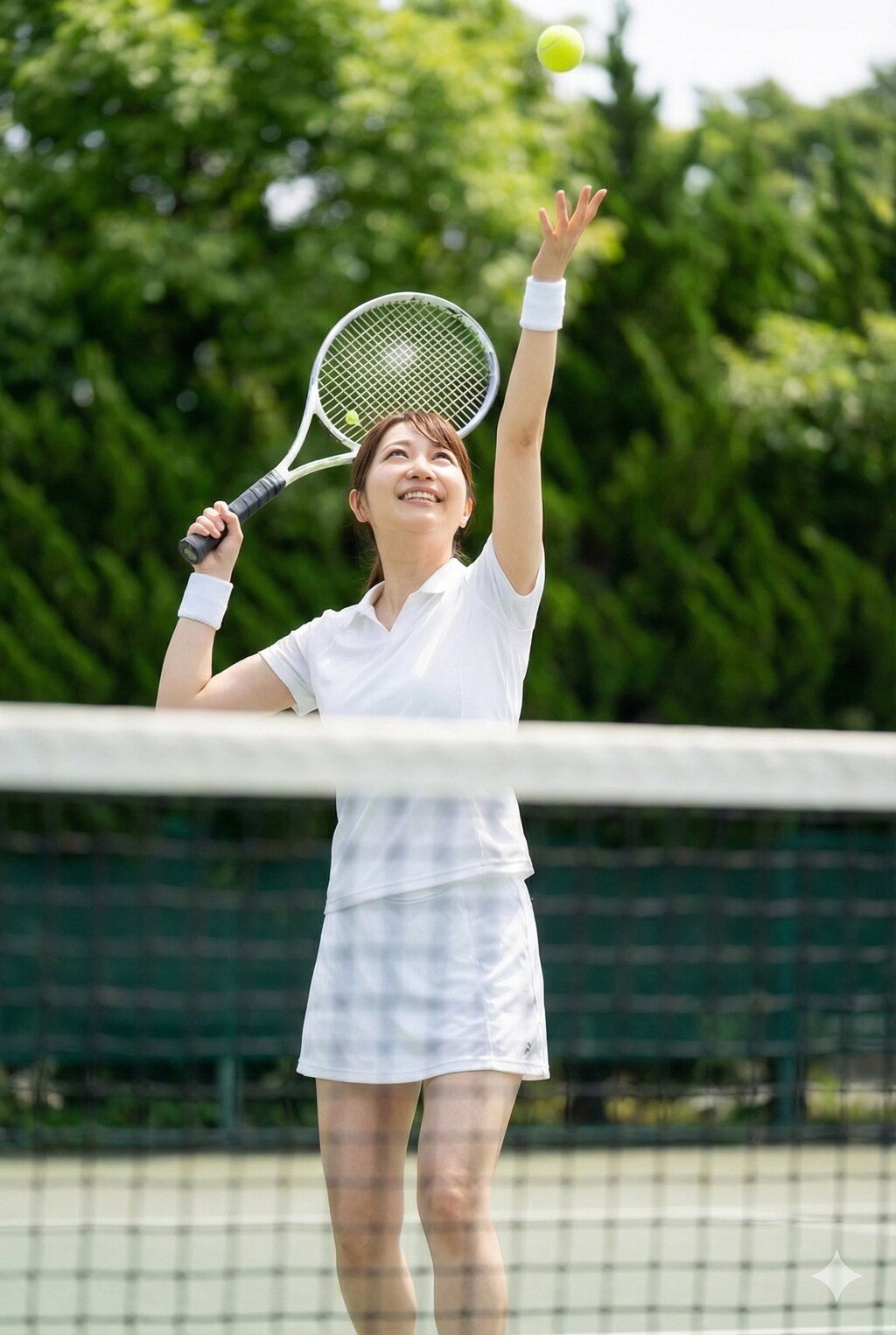 彼女とテニスデート🎾 最高の笑顔を激写！【AIフォト】