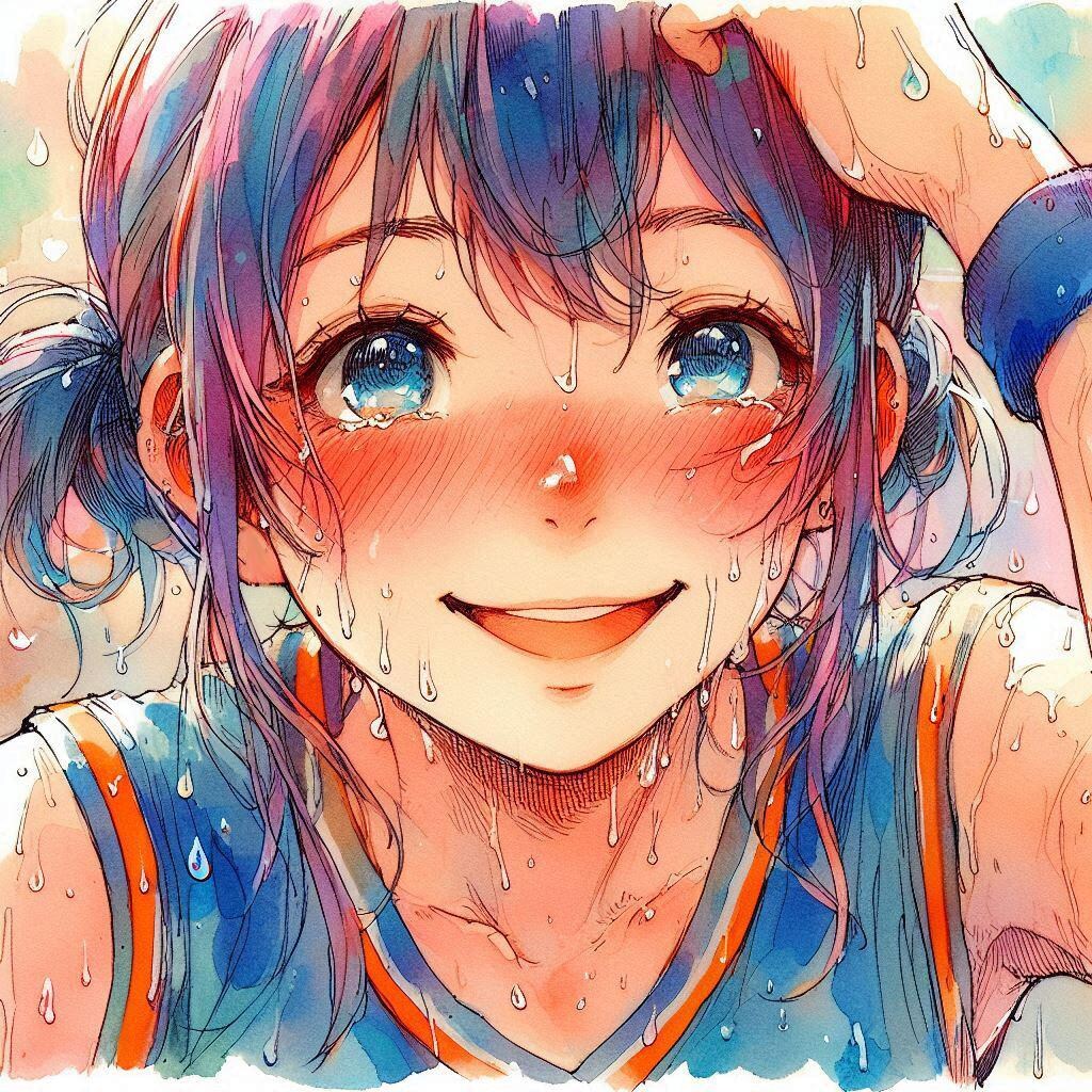 スポーツ少女-汗かきすぎ編