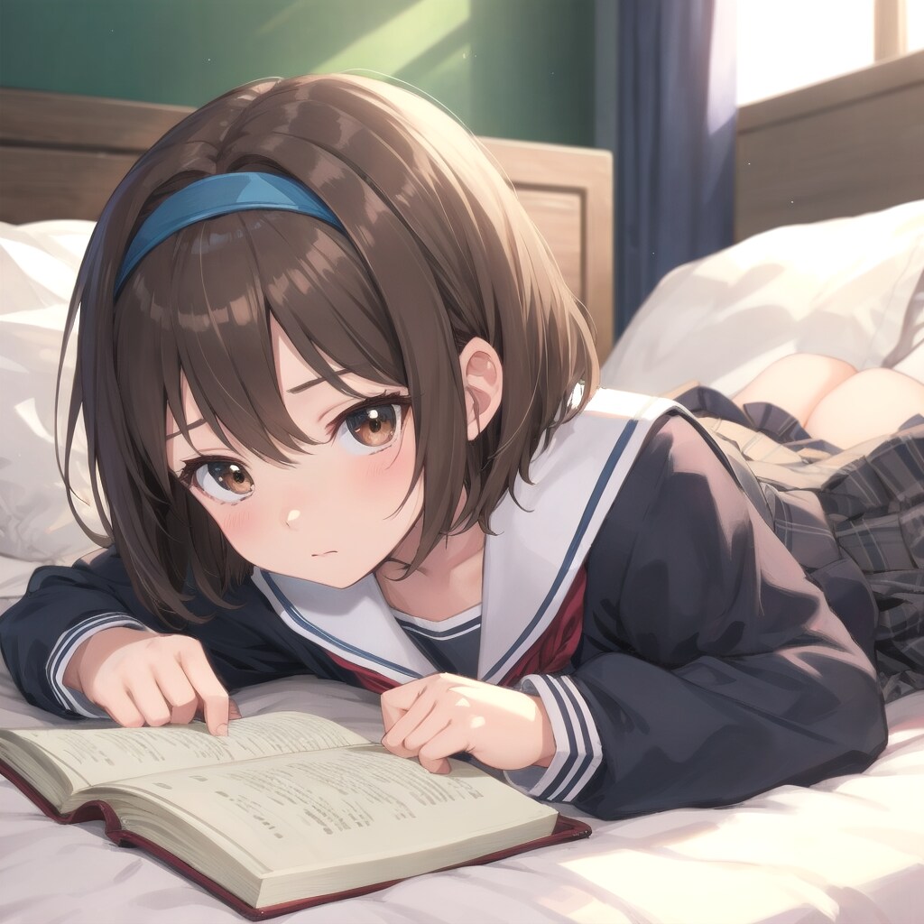 あしたのテストとごろごろタイム | の人気AIイラスト・グラビア