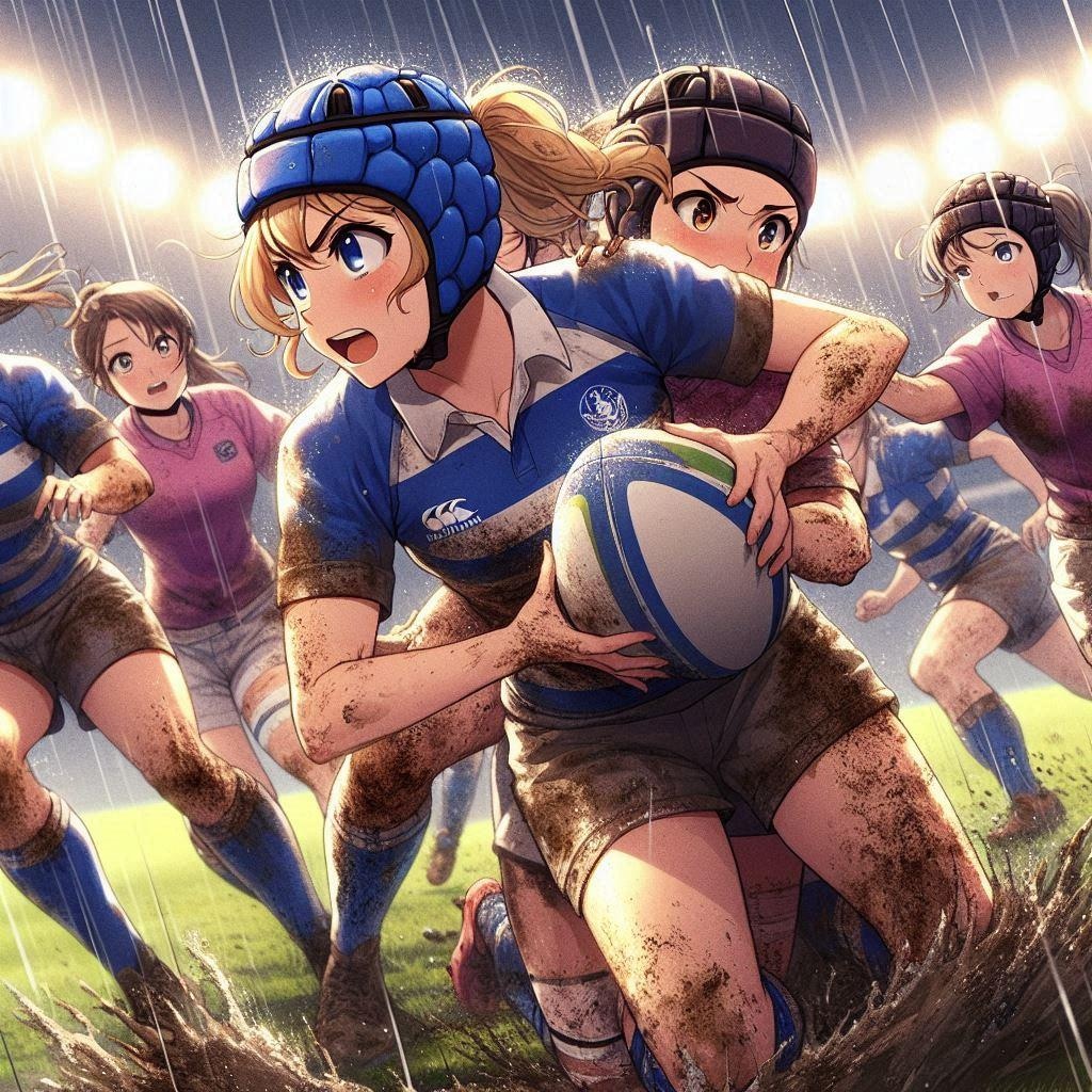 🏉泥まみれの女子ラグビー 142