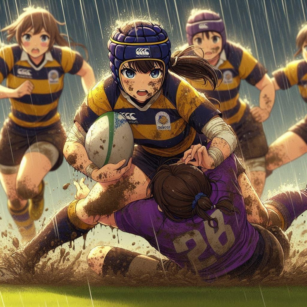 🏉泥まみれの女子ラグビー 142