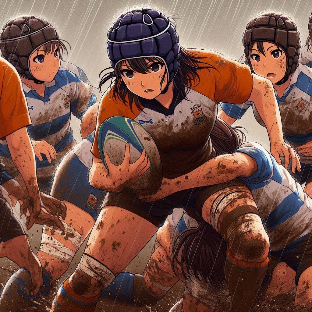 🏉泥まみれの女子ラグビー 142