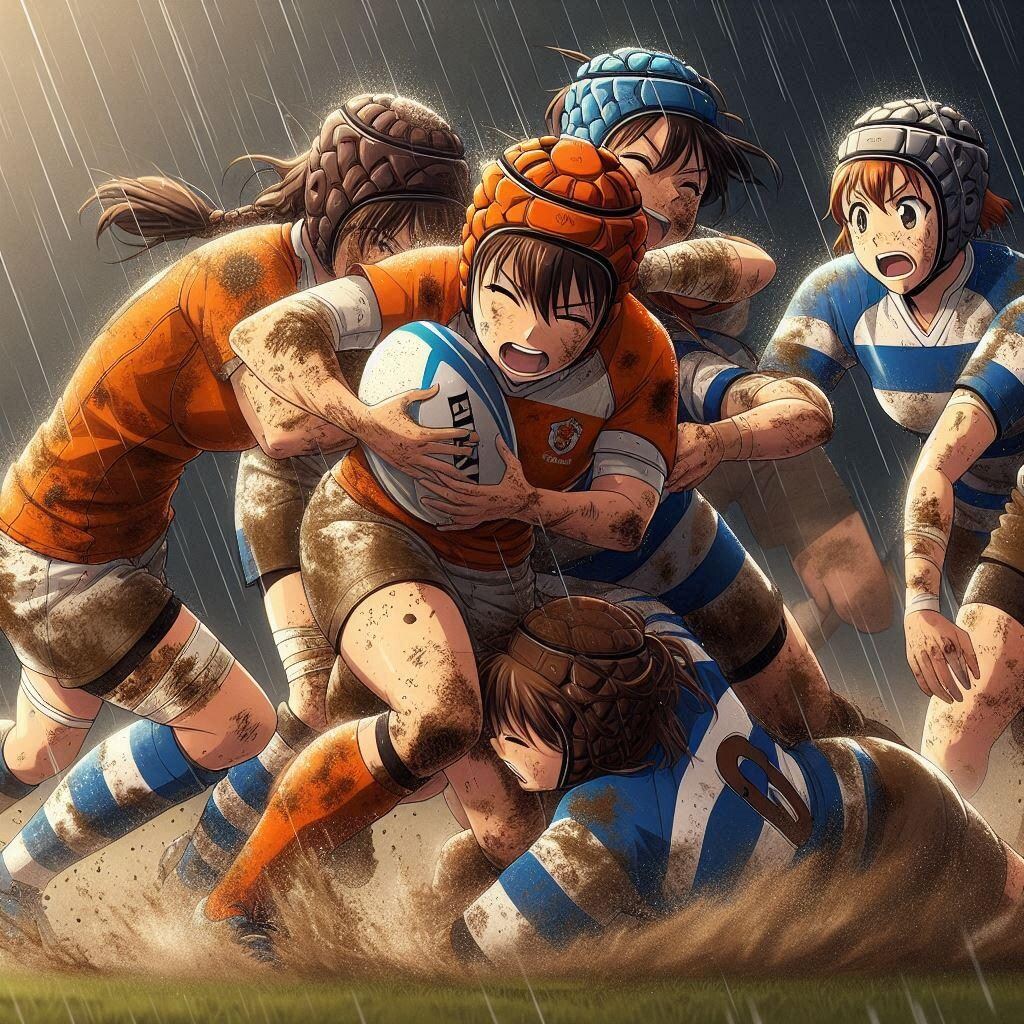🏉泥まみれの女子ラグビー 142