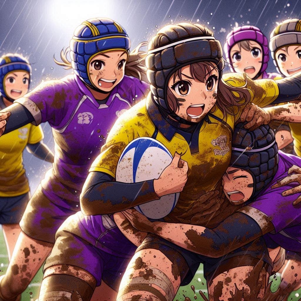 🏉泥まみれの女子ラグビー 142