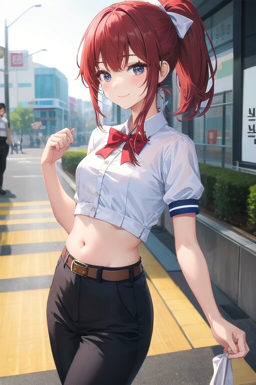 かっこかわいい韓国テコンドー美少女イ・ソア（李瑞雅）　南大門周辺でテコンドー演武！