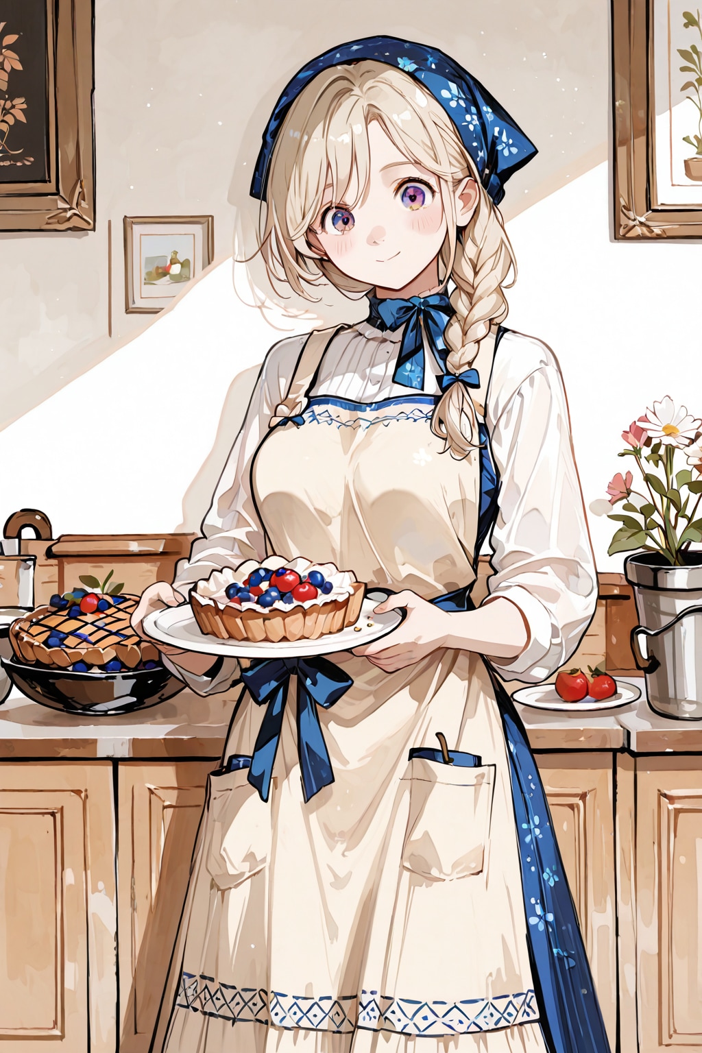 花屋のブルーベリーパイ