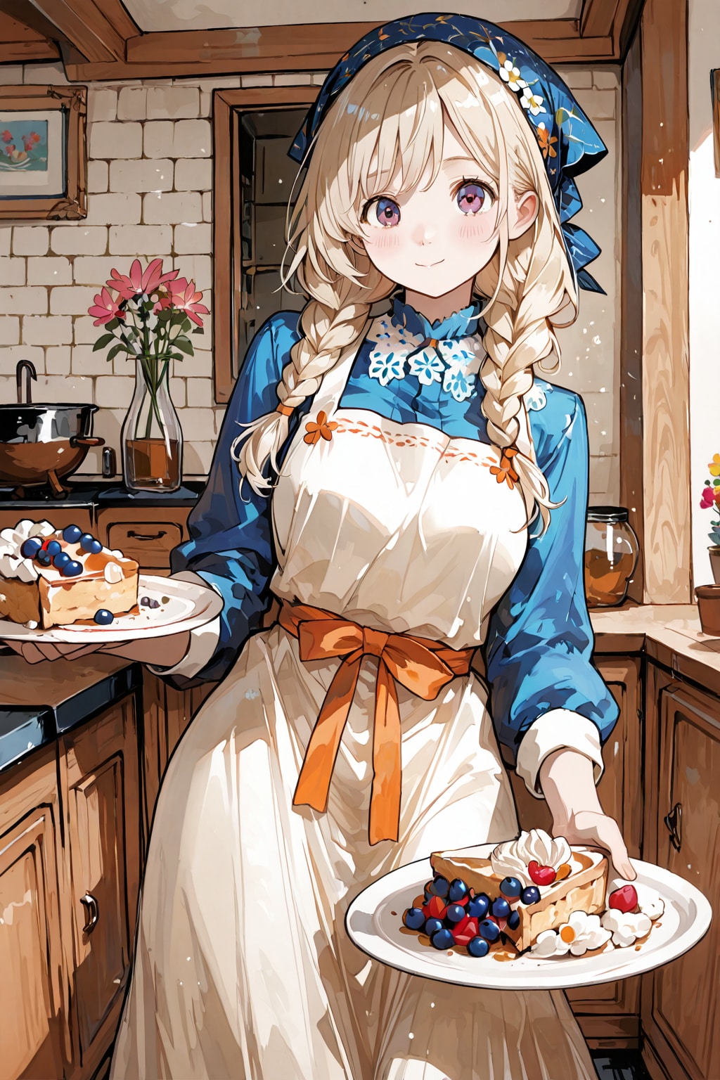 花屋のブルーベリーパイ