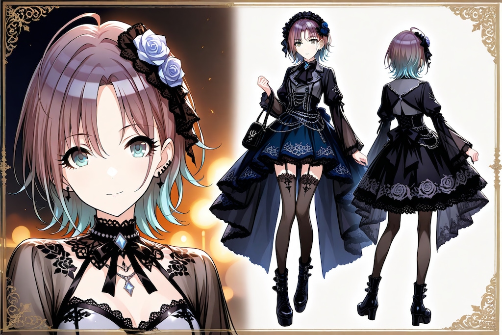 「朝倉透ちゃん」ゴシック風ファッションを着てみた