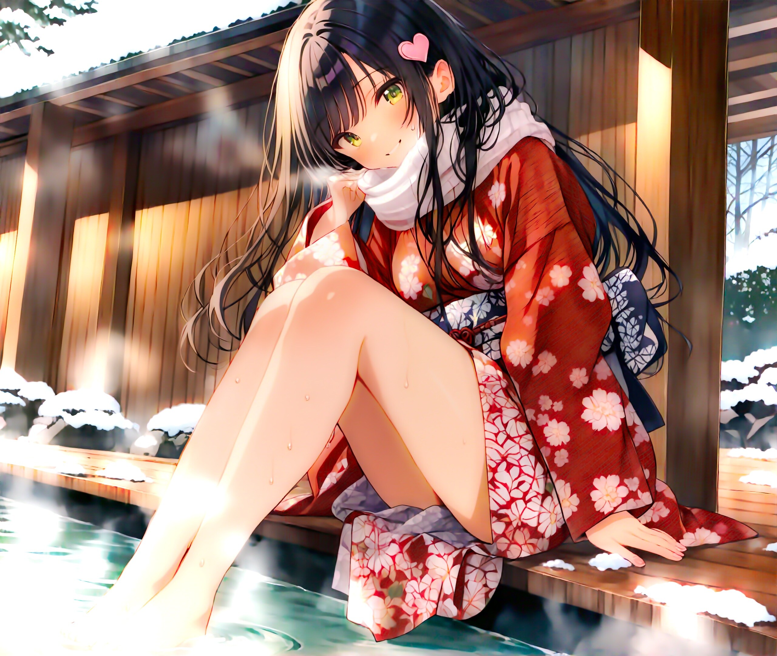 足湯、浸かろっ♪