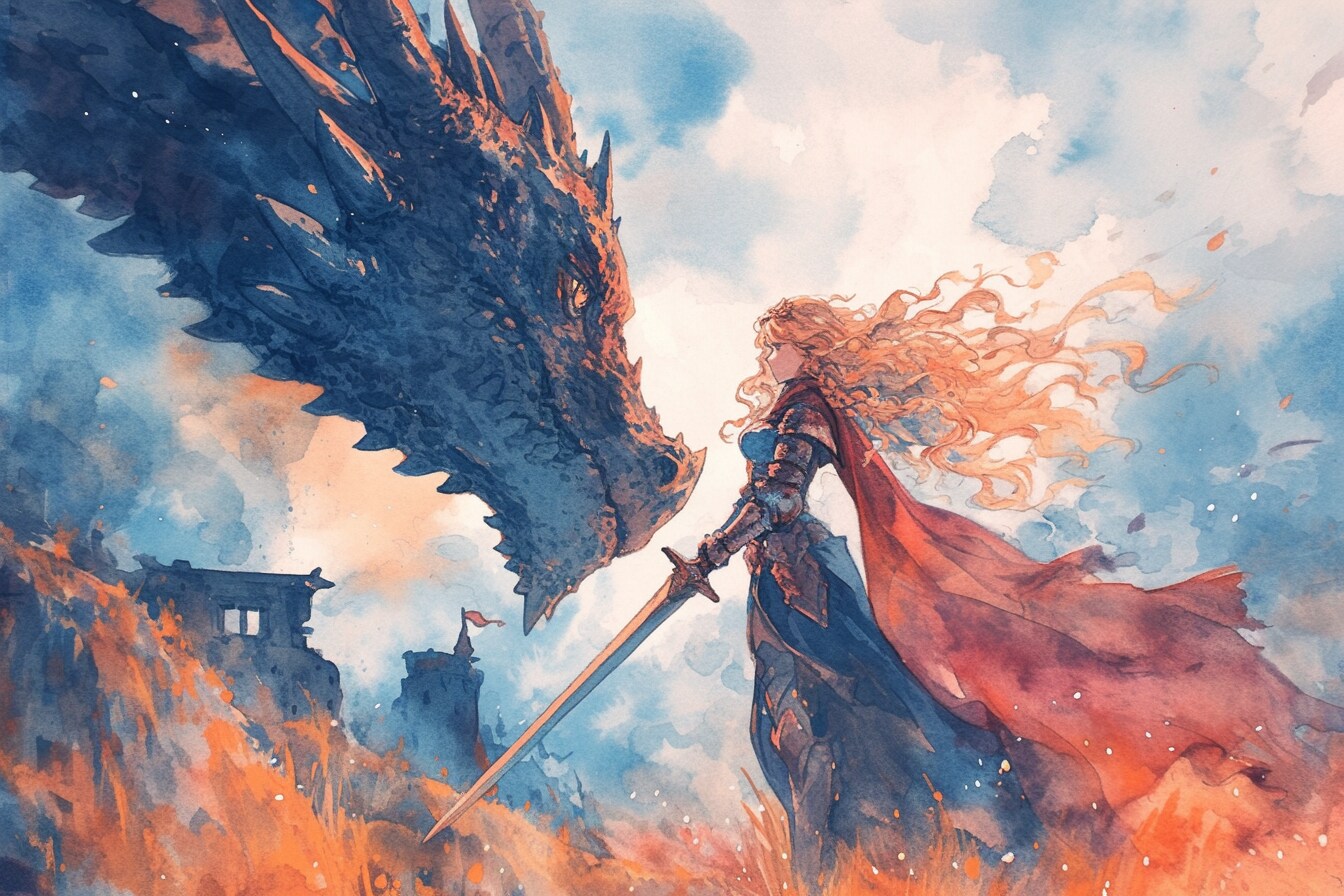 ドラゴンと少女（竜騎士）12 | の人気AIイラスト・グラビア