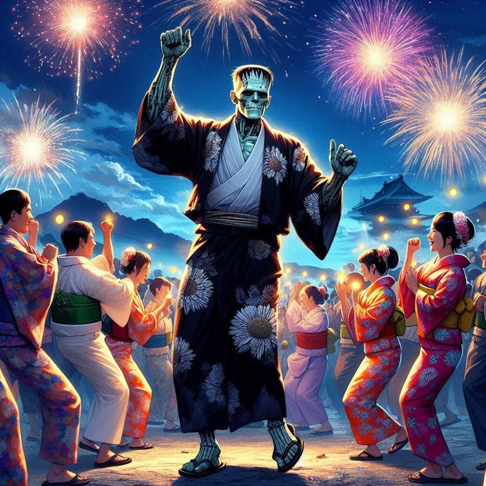 盆踊りフランケン(投稿企画予告) | の人気AIイラスト・グラビア