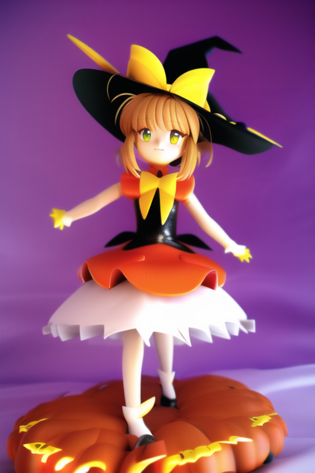仮想フィギュア「ハロウィンの魔女さくら」
