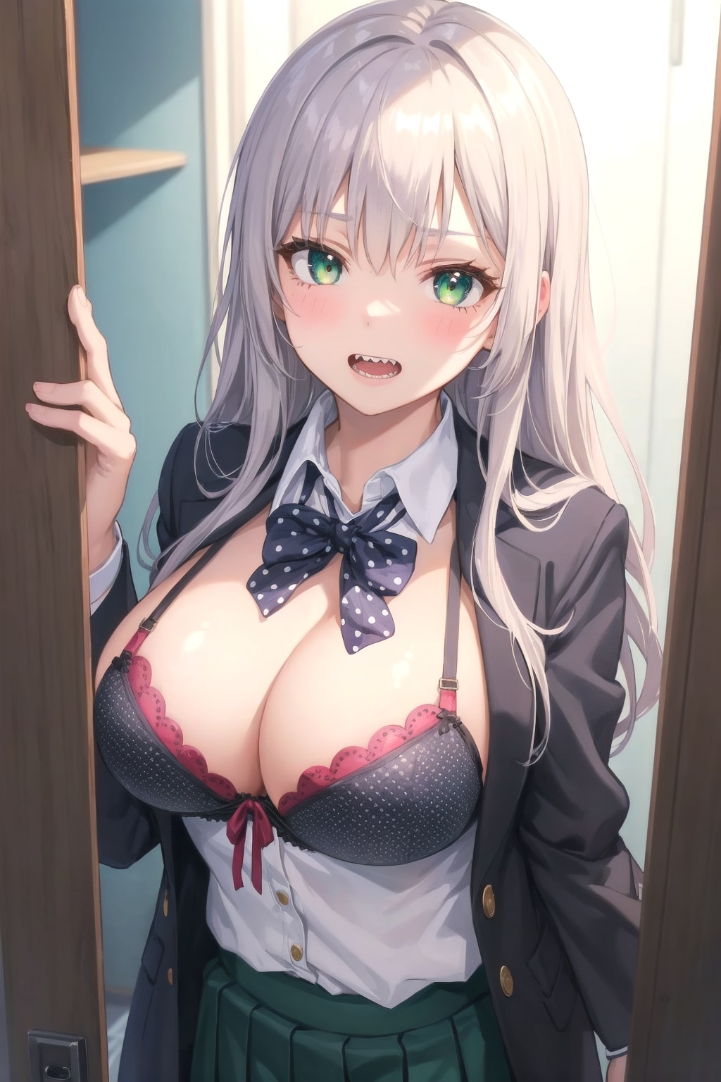 (おぉ～またちょっと大きくなったかにゃ～？　ボクのおっぱい♪)