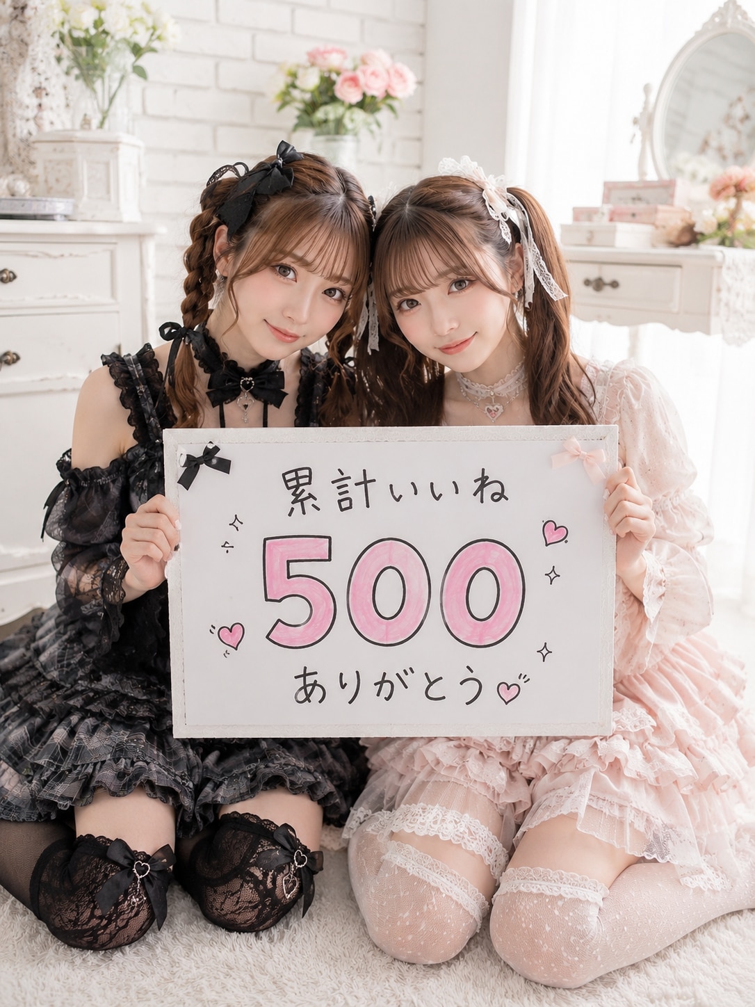 累計いいね500記念