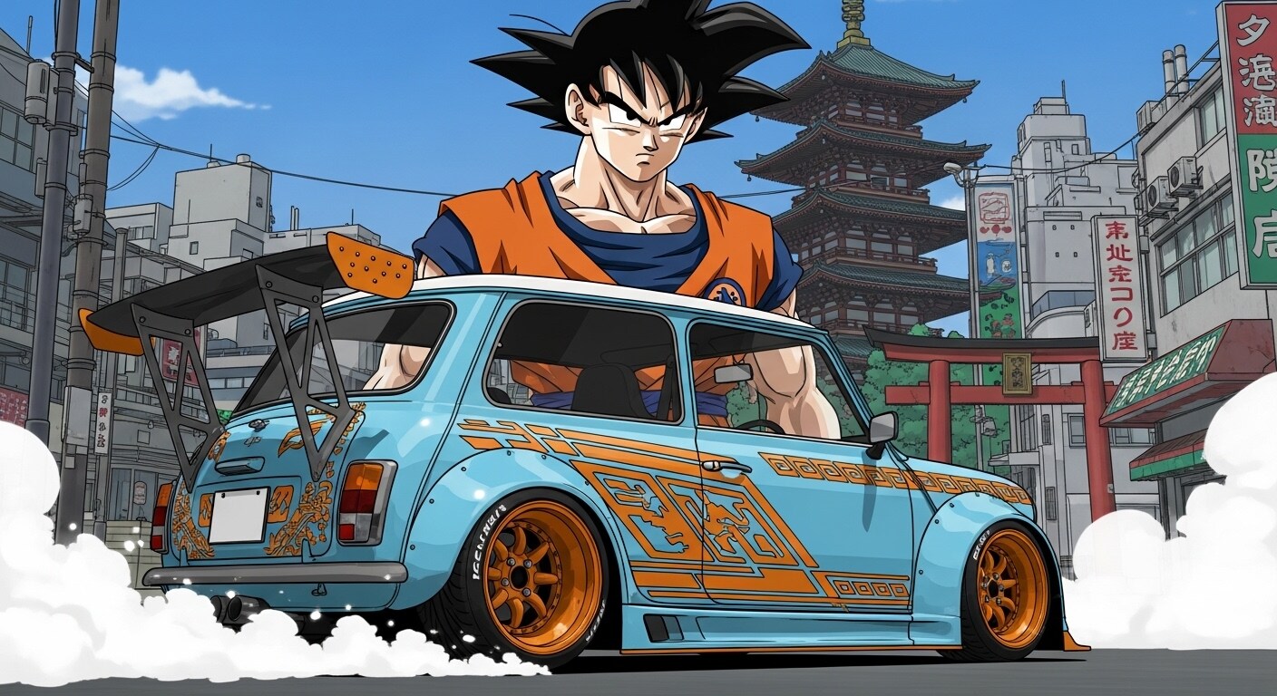 孫悟空とミニクーパー | の人気AIイラスト・グラビア