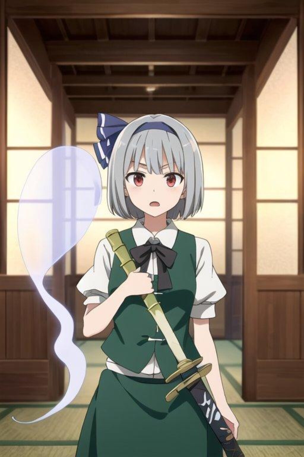 妖夢と竹刀