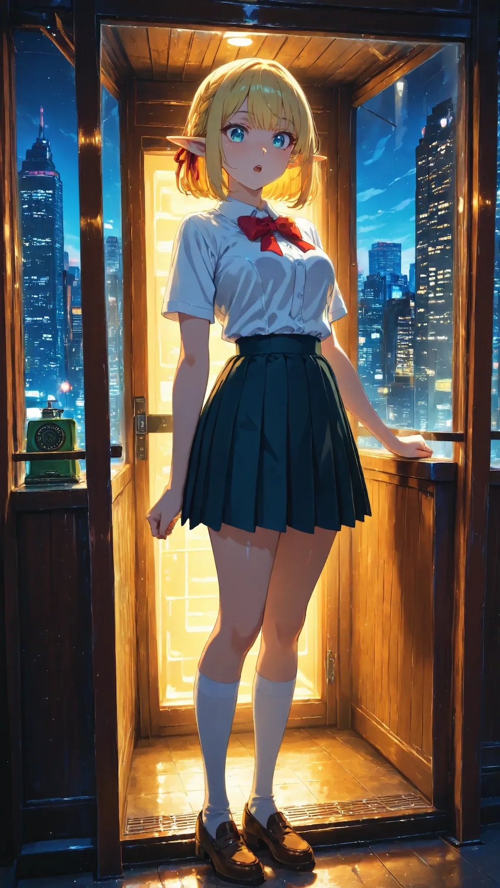 🧝‍♀️☎️「もしもし……あなたは、いつの人ですか？」