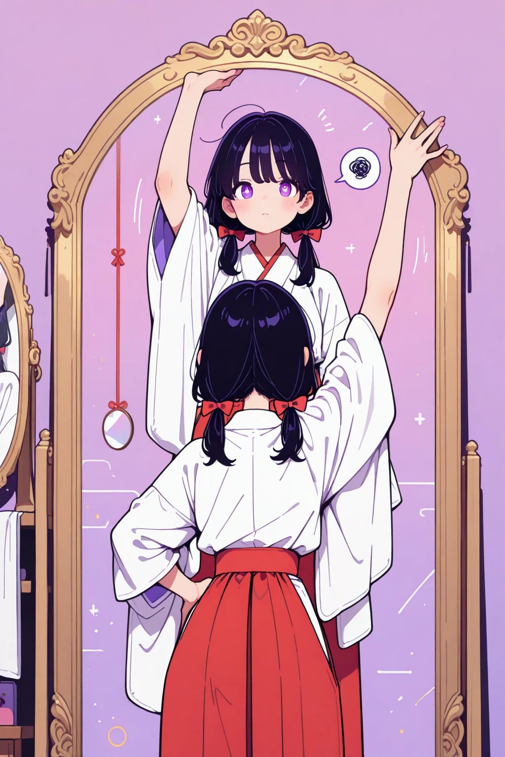 鏡コントをやりたい双子の巫女ちゃん